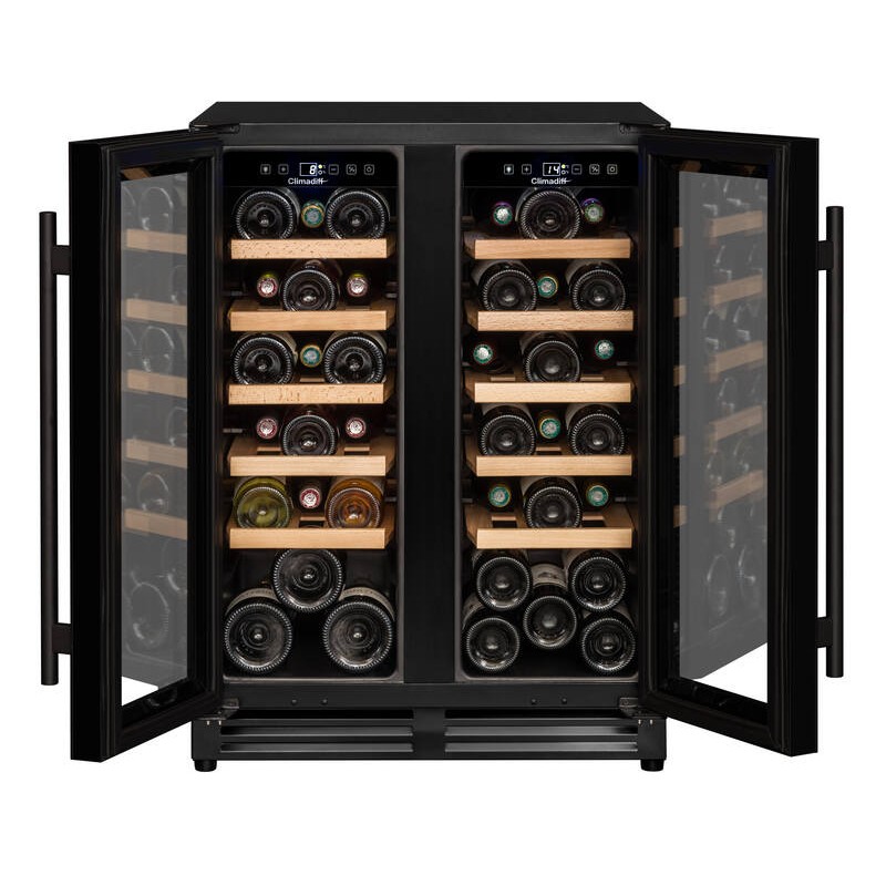 CBU40D1B Climadiff 40-bottle dual-zone built-in wine cellar - Climadiff