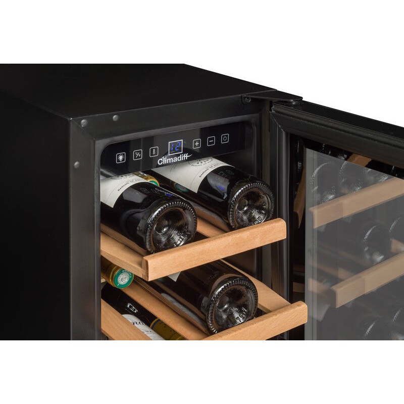 Built-in wine cellar CBU18S2B Climadiff - 20 bottles