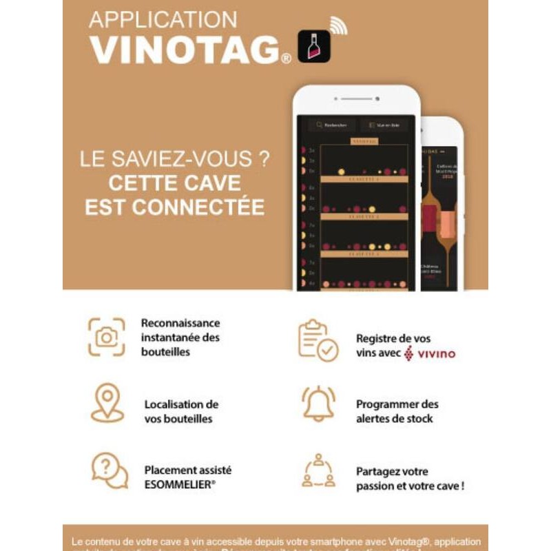 Cave à Vin Encastrable CBU7S1B: Design Moderne